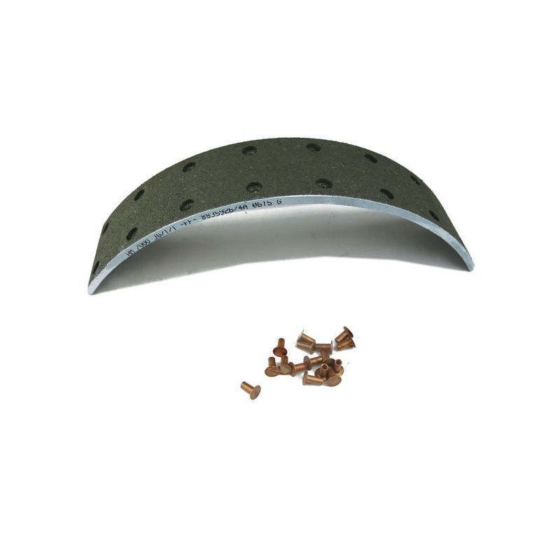 BRAKE LININGS SET (16 RIVETS):  XK120 EARLY