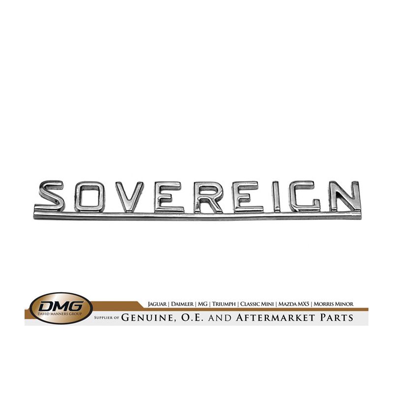 "SOVEREIGN" EMBLEM:  DAIMLER, XJ S1 S2