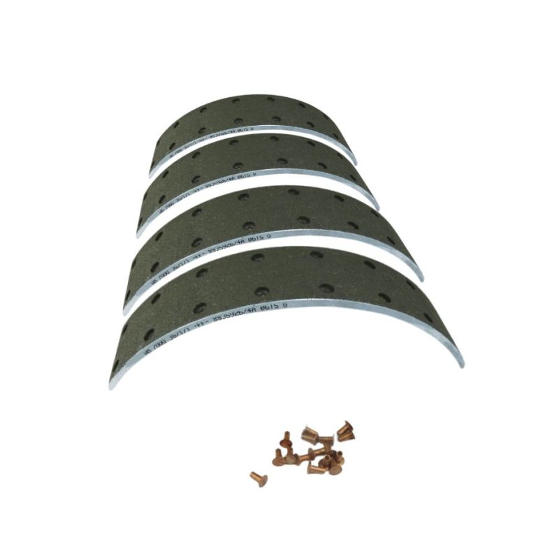BRAKE LININGS SET (16 RIVETS):  XK120 EARLY