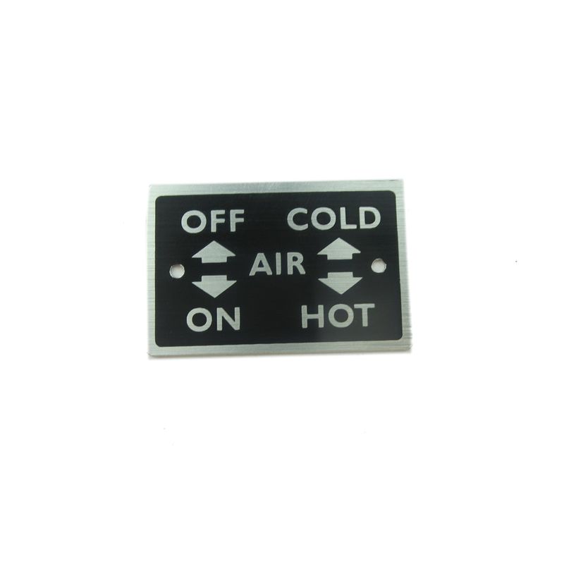 HEATER NAME PLATE:  E-TYPE