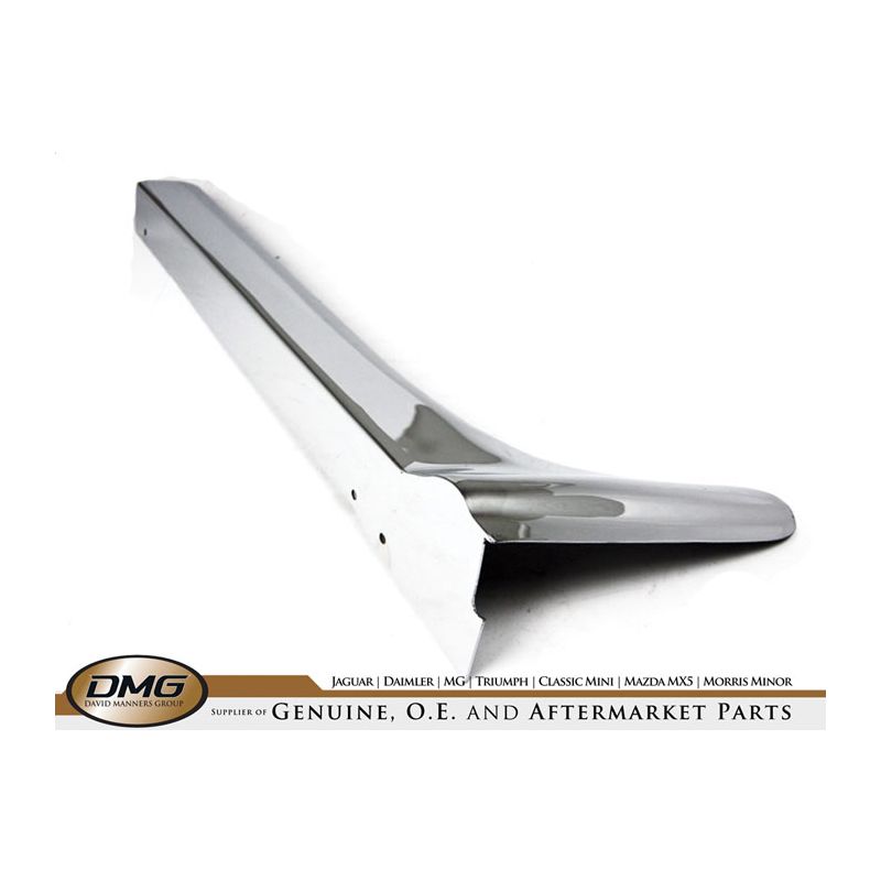 RH A-POST CHROME FINISHER:  E-TYPE V12 S3 DHC