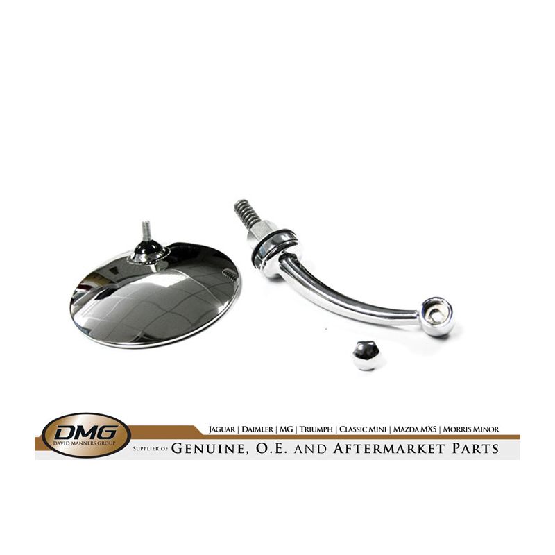 ROUND WING MIRROR:  XK150, MK9, E-TYPE