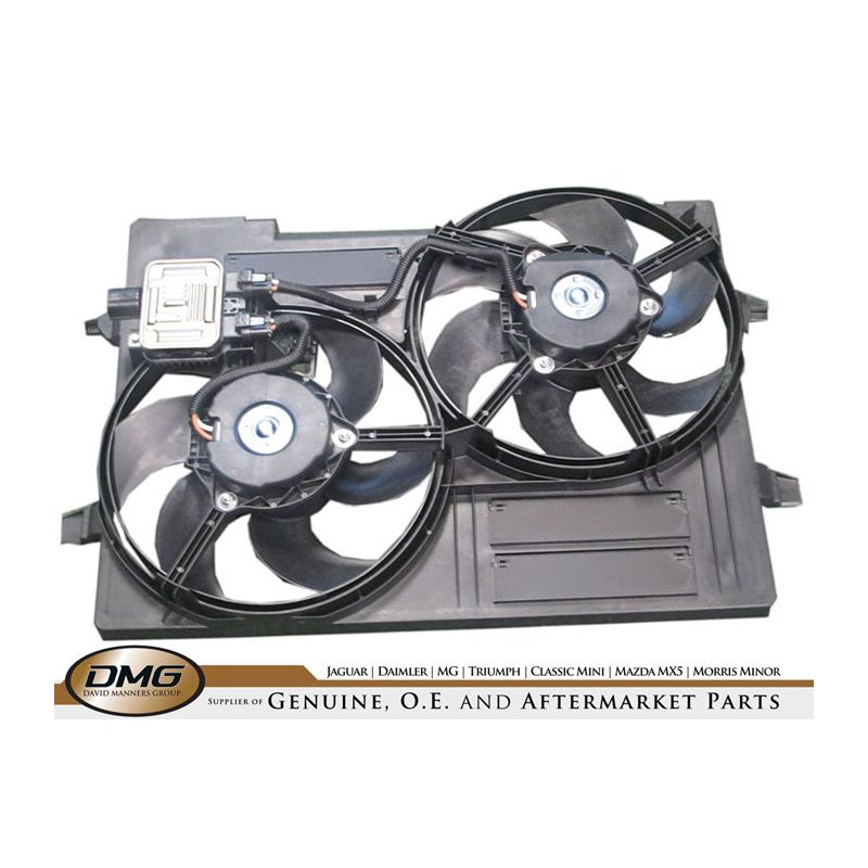 COOLING FAN, SHROUD & CONTROL MODULE:  X-TYPE