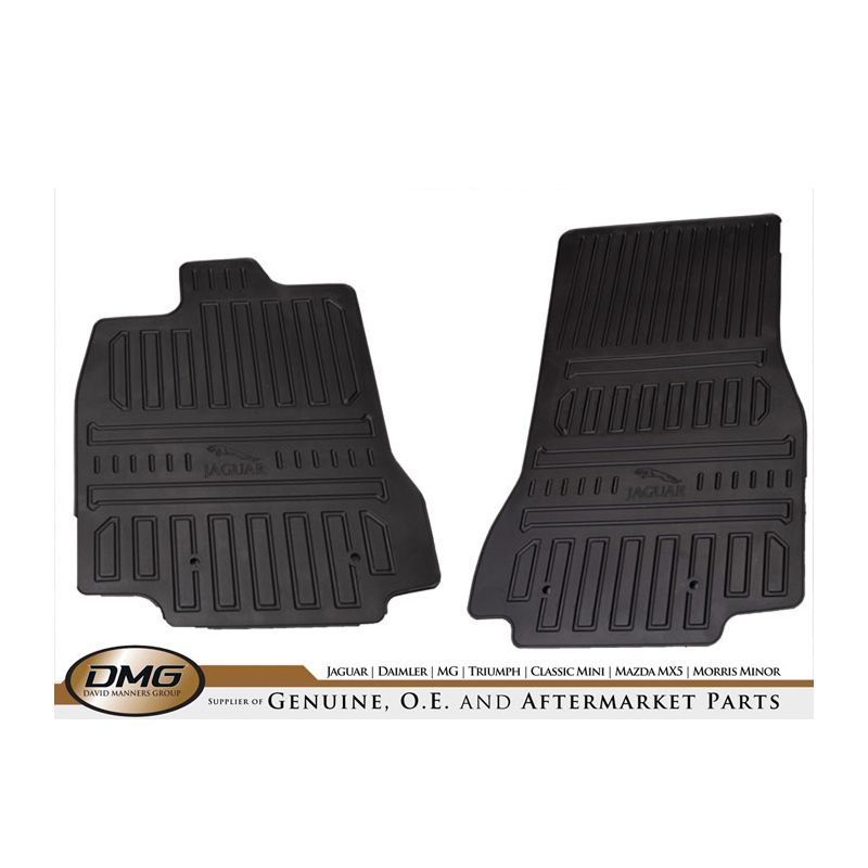 FRONT DROP-IN RUBBER MAT SET:  XF LHD