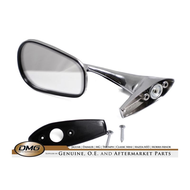 LH DOOR MIRROR:  XJ6 S1 S2 EARLY TYPE