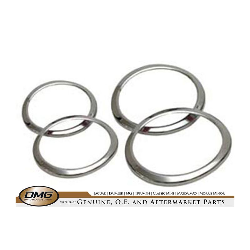 CHROME LIGHT BEZEL KIT (FRONT):  S-TYPE