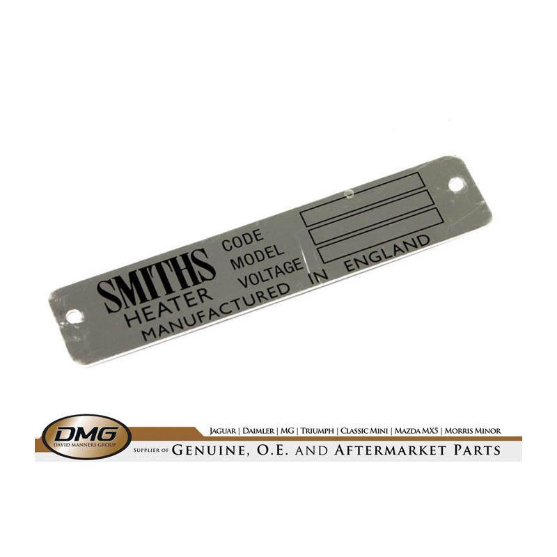 SMITHS HEATER PLATE:  DART