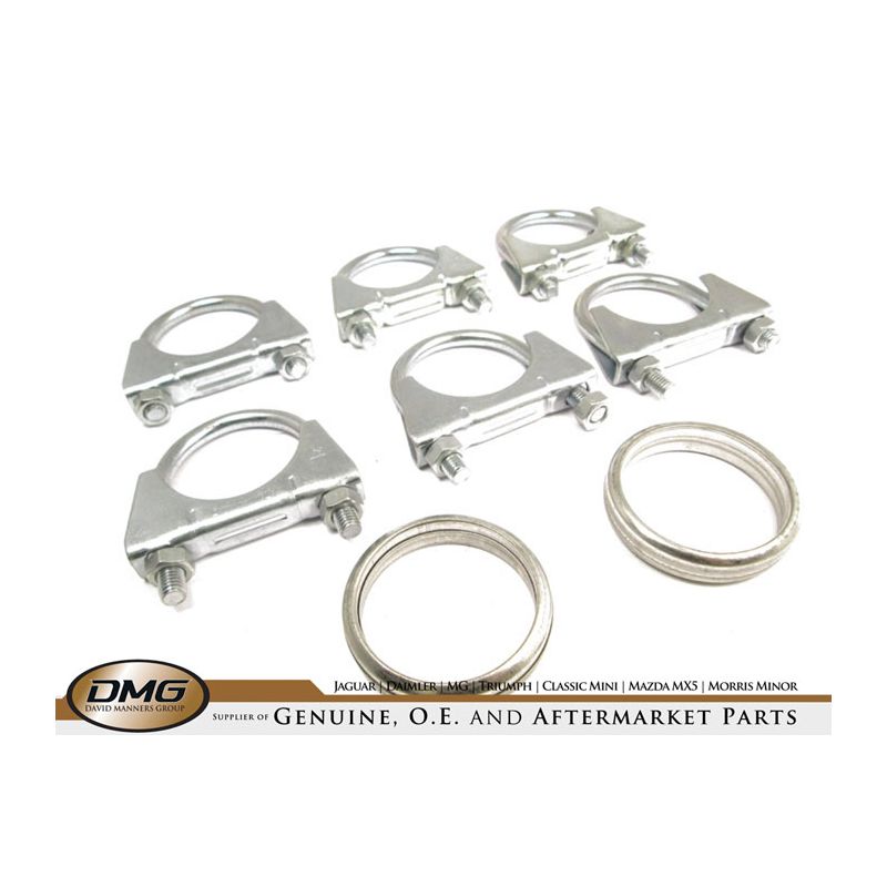 BASIC EXHAUST FITTING KIT:  E-TYPE S1 S2