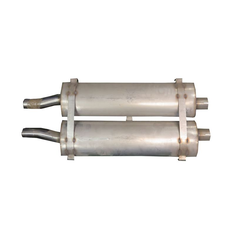 TWIN SILENCERS:  E-TYPE 6 CYLINDER (BIG BORE)