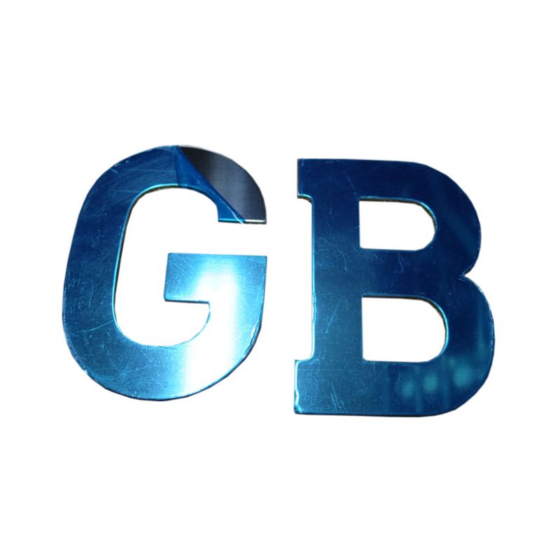 CHROME "G.B" LETTERS:  ALL MODELS