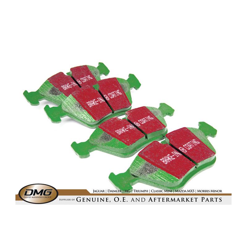 FRONT BRAKE PAD SET (GREENSTUFF):  XJ40 90>, X300, XJ-XK8