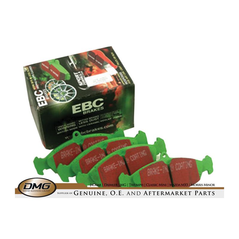 REAR BRAKE PAD SET (GREENSTUFF):  XJ8, XK8