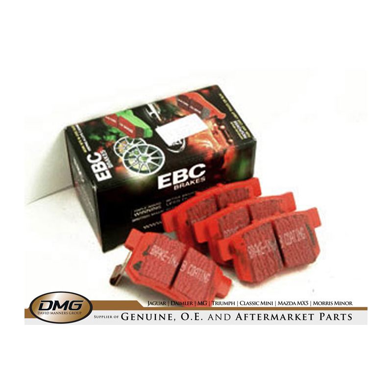 REAR BRAKE PAD SET (REDSTUFF):  XJ8, XK8