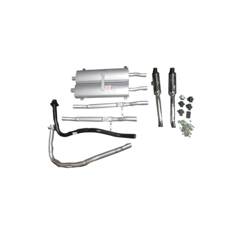 EXHAUST SYSTEM (MILD STEEL):  E-TYPE S1 4.2