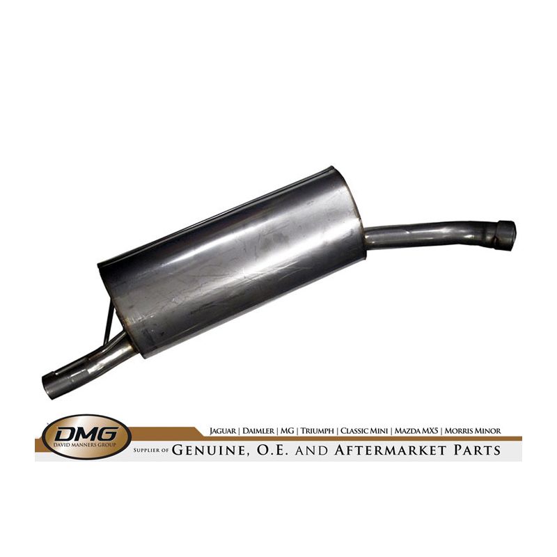 LH REAR EXHAUST SILENCER:  XJ8 NON S/CH
