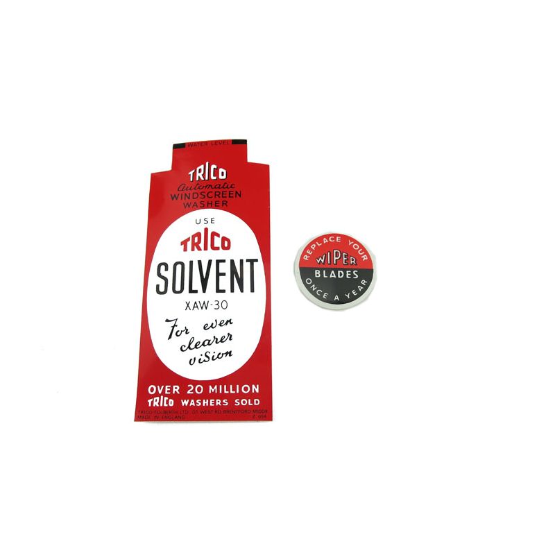 TRICO STICKERS:  MOST MODELS