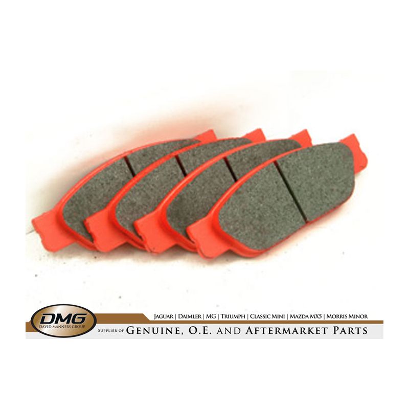 FRONT BRAKE PAD SET (REDSTUFF):  S-TYPE NO S/C<M45254