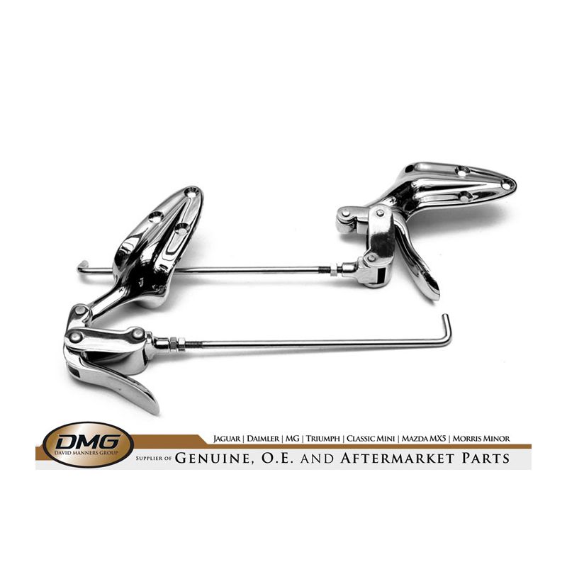 LH HOOD CLAMP ASSEMBLY:  XK140, XK150 DHC