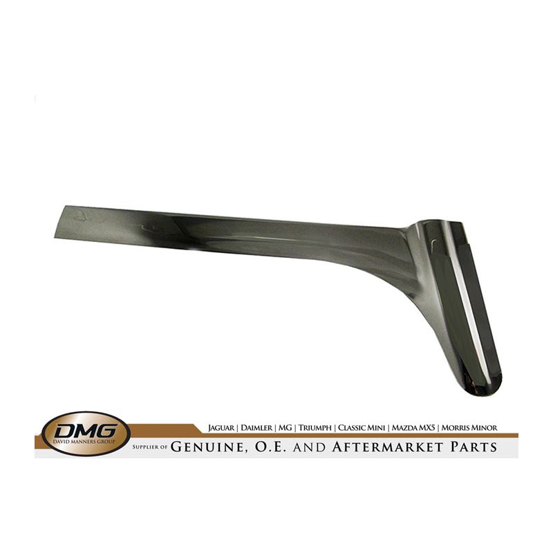 LH A-POST CHROME FINISHER:  E-TYPE V12 S3 DHC