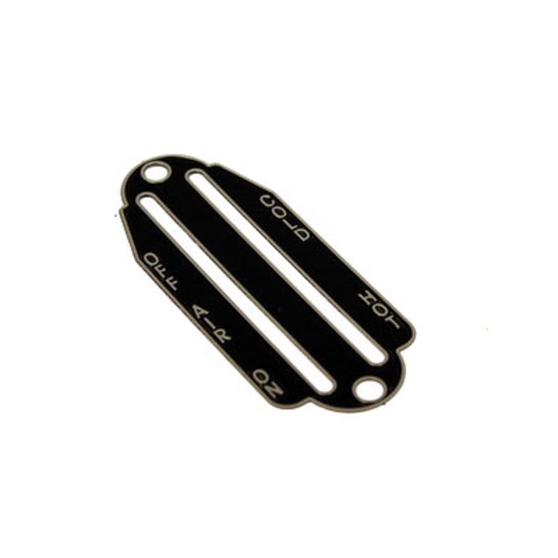 HEATER CONTROL DECAL:  E-TYPE S1