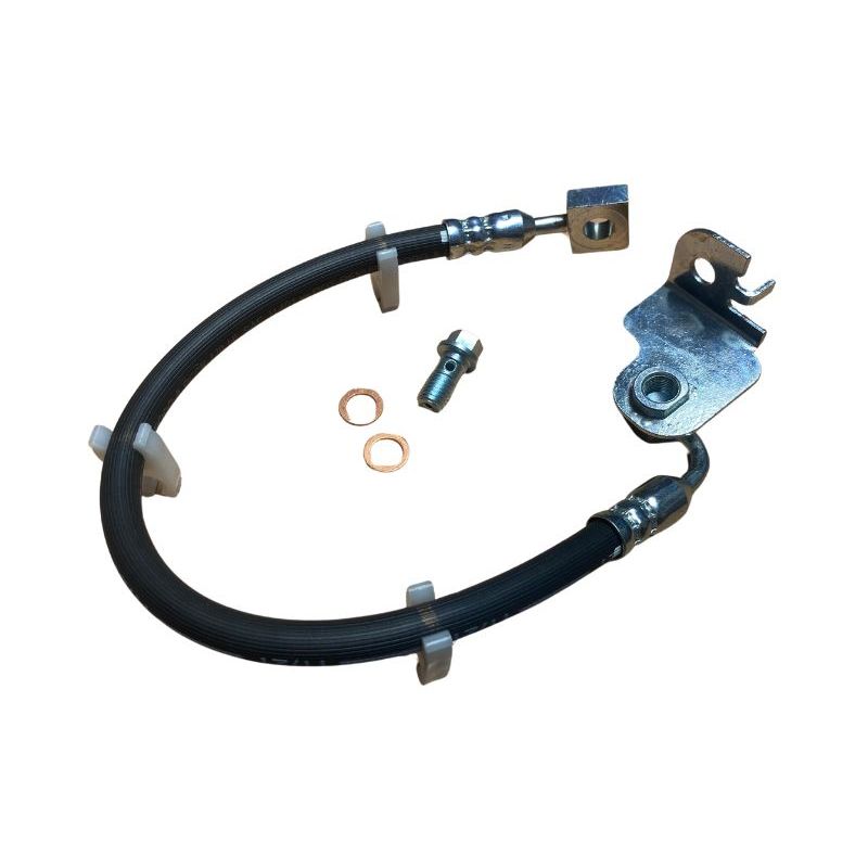 LH FRONT FLEXIBLE BRAKE HOSE (BORG & BECK):  X350