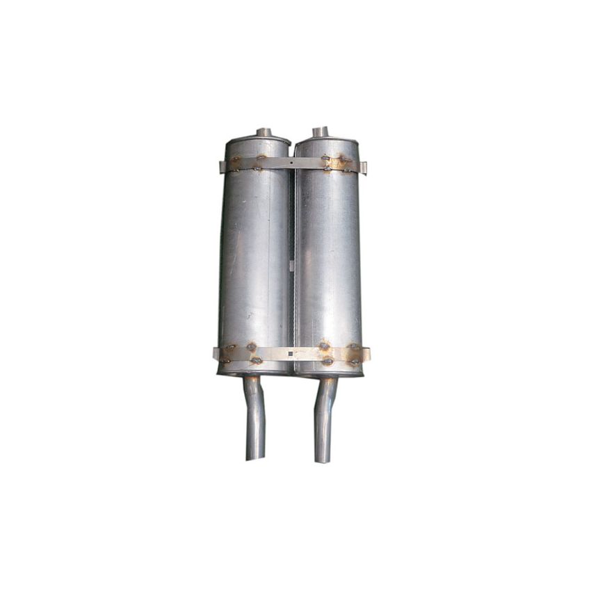 TWIN SILENCER ASSEMBLY  JAGUAR E-TYPE S1 S2 - 5204000