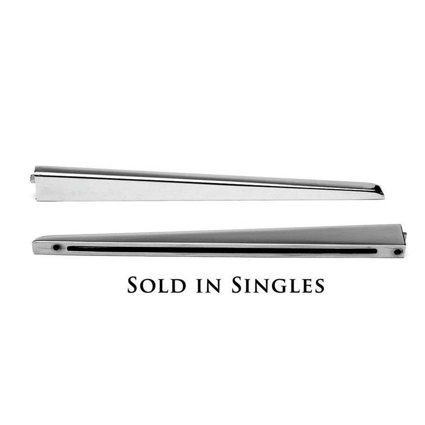 NUMBER PLATE SIDE MOULDING (PAIR):  XK150 EARLY