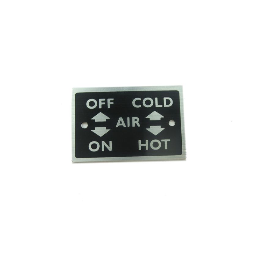 HEATER NAME PLATE:  E-TYPE