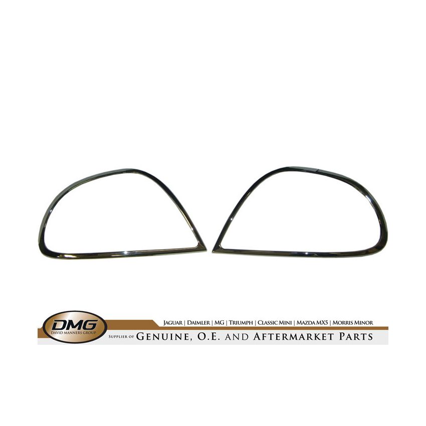 CHROME LIGHT BEZEL KIT (REAR)  JAGUAR S-TYPE N13089> - CLB6