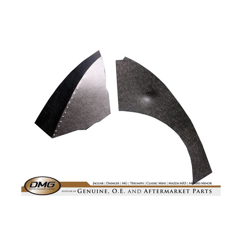 BOOT TRIM PANEL (BLACK) (PAIR)  JAGUAR MK2, V8 - GAC1025