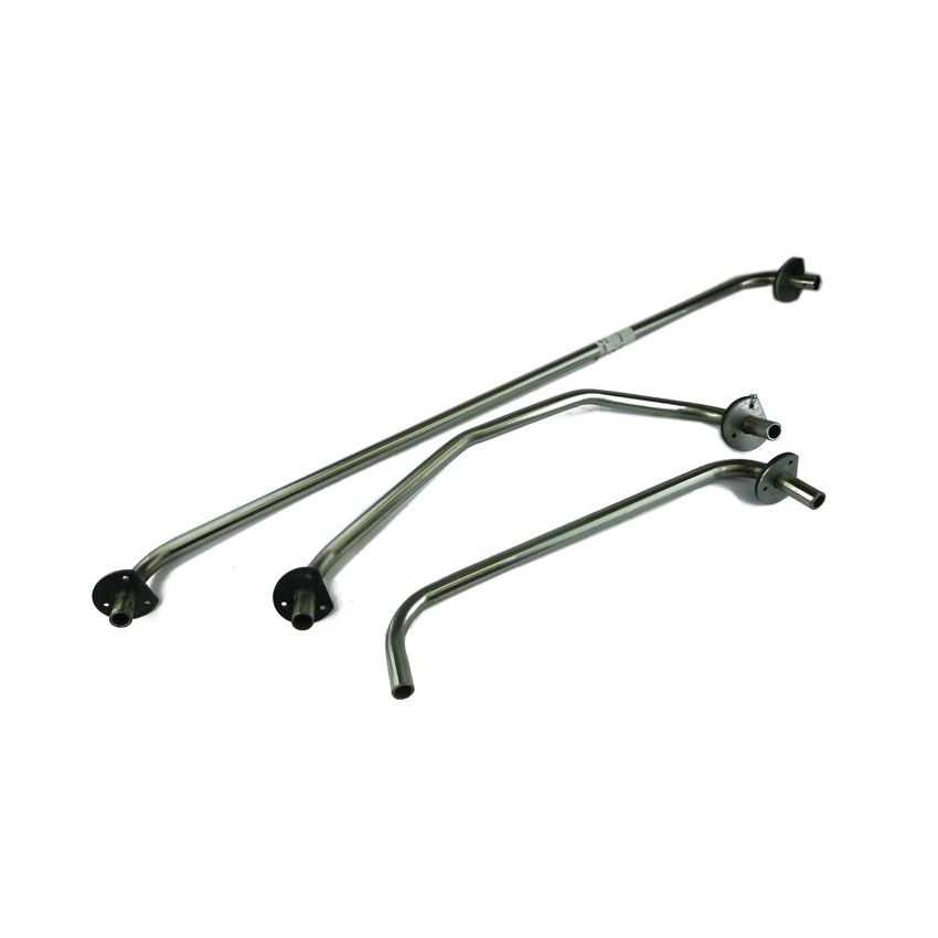 STAINLESS STEEL HEATER TRANSFER PIPE SET JAGUAR E-TYPE SERIES 2 4.2 HTP2SS