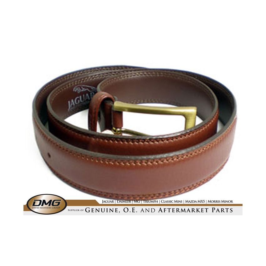 LEATHER BELT  BROWN MEDIUM 34-38