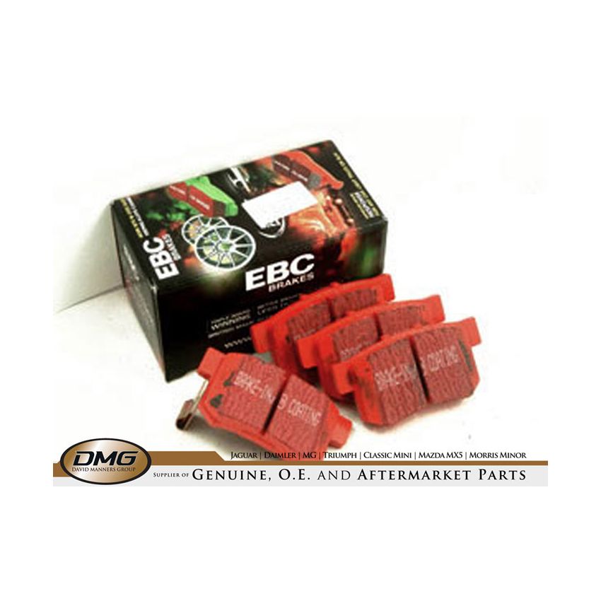 REAR BRAKE PAD SET (REDSTUFF):  XJ8, XK8
