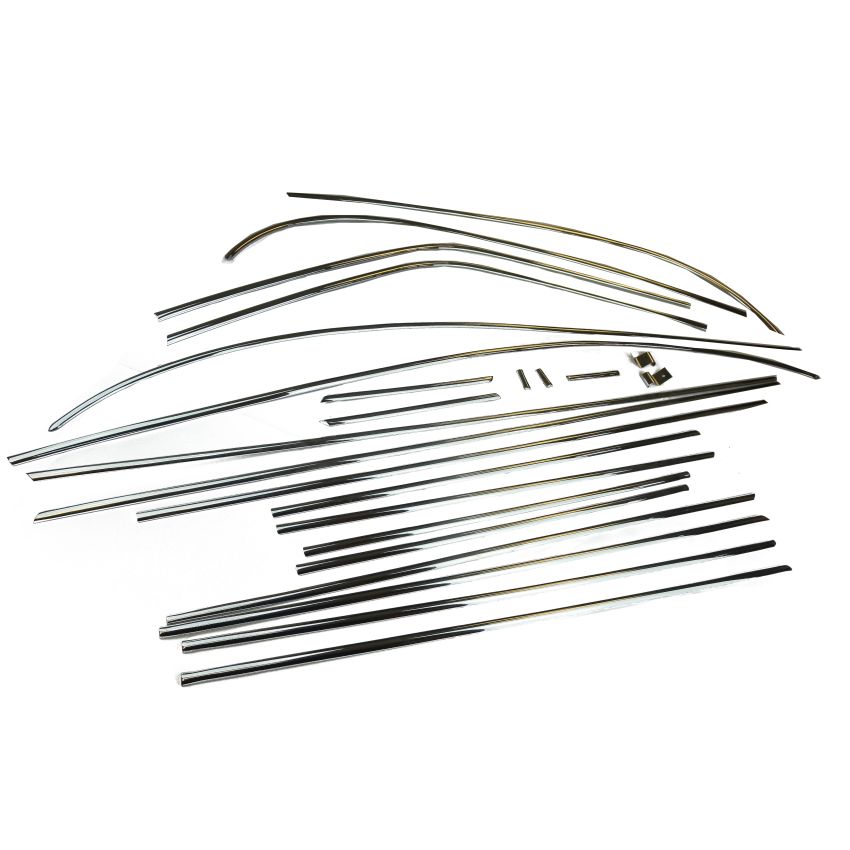 CHROME MOULDING SET JAGUAR MK2, V8 - MLD001
