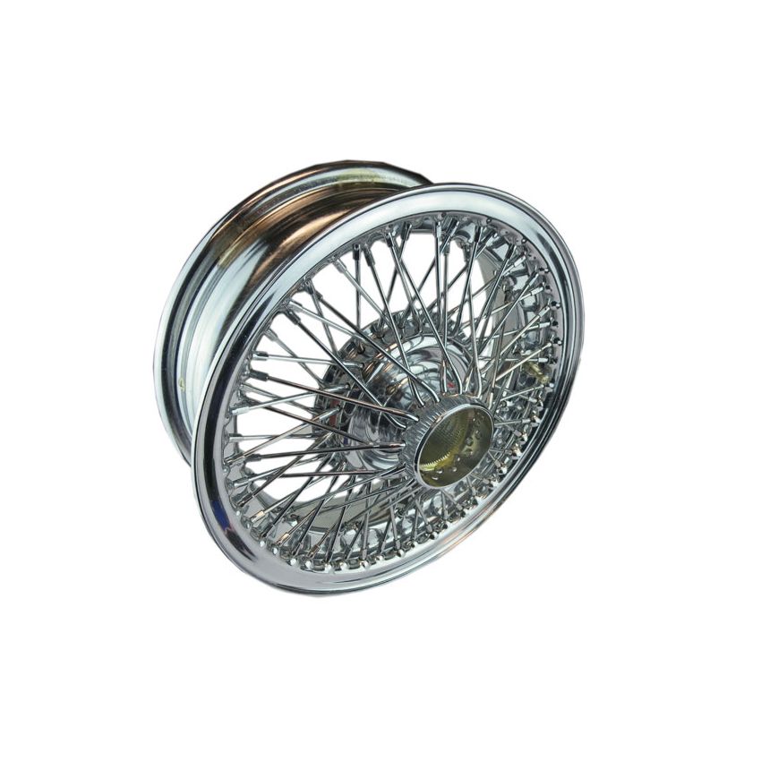 WIRE WHEEL (CHROME)  JAGUAR MK2, V8, E-TYPE S1, S-TYPE - XW455C/2
