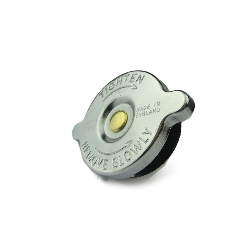 CHROME RADIATOR CAP (13 LB):  E-TYPE V12, XJ6, XJ12