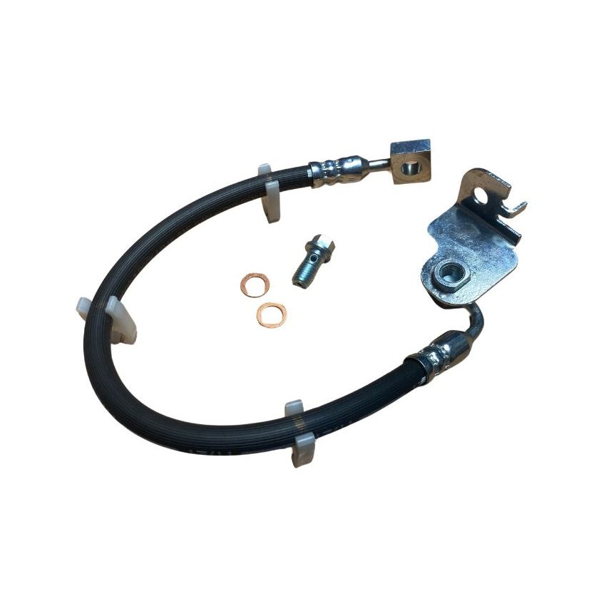 LH FRONT FLEXIBLE BRAKE HOSE (BORG & BECK):  X350