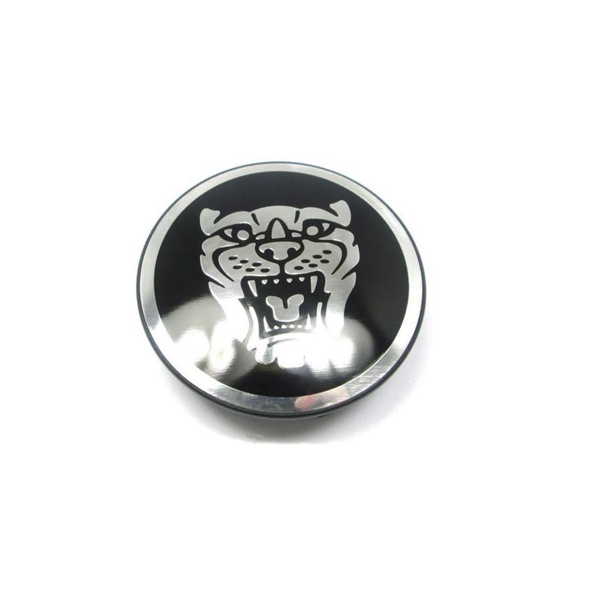 WHEEL BADGE (BLACK):  XF, XK, X350, X-TYPE