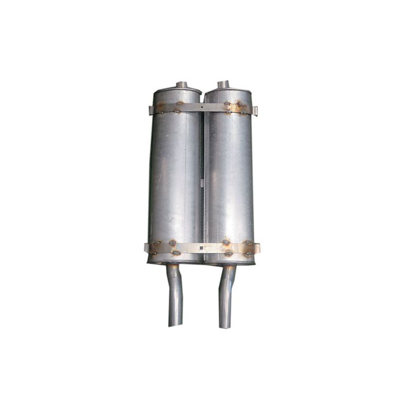 TWIN SILENCER ASSEMBLY  JAGUAR E-TYPE S1 S2 - 5204000