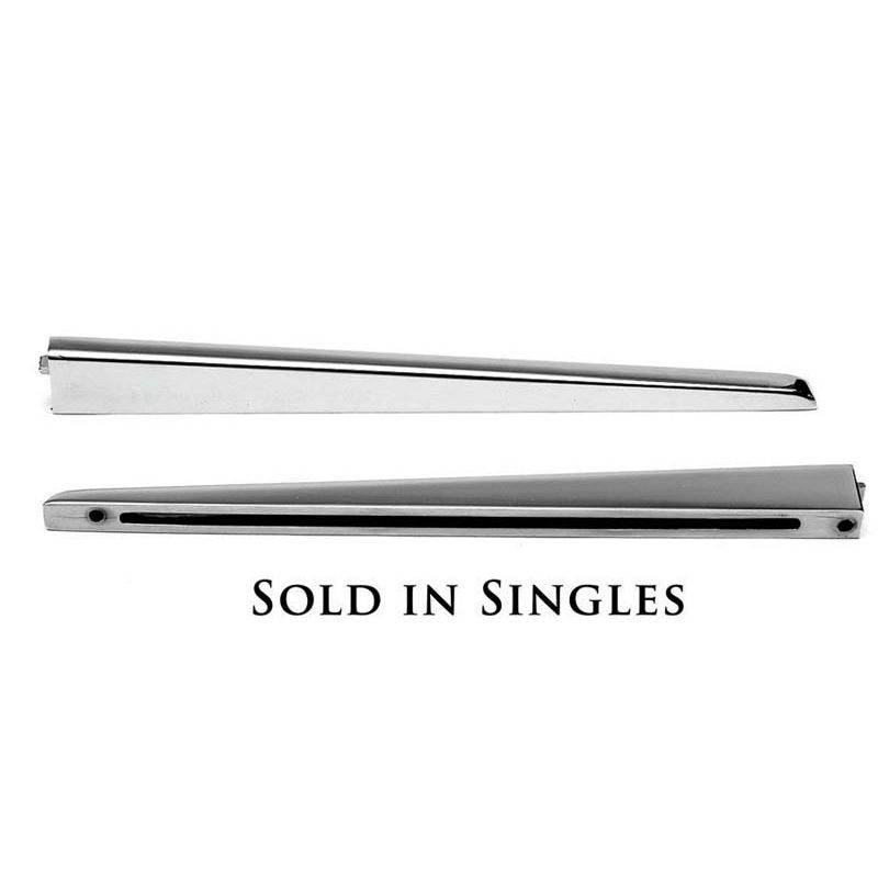 NUMBER PLATE SIDE MOULDING (PAIR):  XK150 EARLY