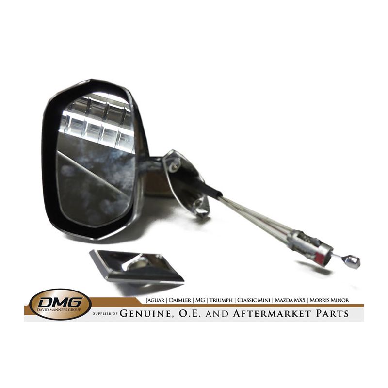 RH DOOR MIRROR:  XJS PRE-HE