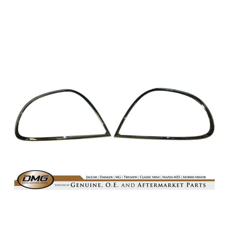 CHROME LIGHT BEZEL KIT (REAR)  JAGUAR S-TYPE N13089> - CLB6