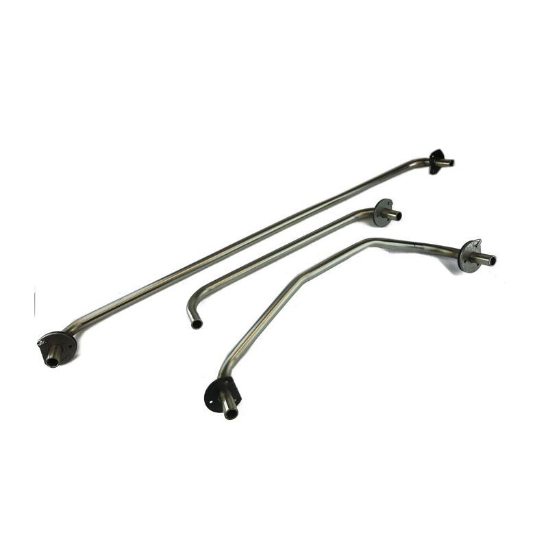 STAINLESS STEEL HEATER TRANSFER PIPE SET JAGUAR E-TYPE SERIES 1 3.8 4.2 HTP1SS