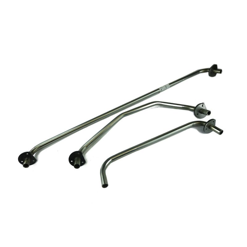 STAINLESS STEEL HEATER TRANSFER PIPE SET JAGUAR E-TYPE SERIES 2 4.2 HTP2SS
