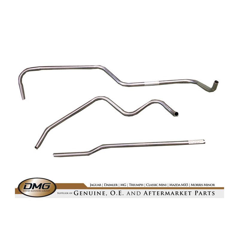 STAINLESS STEEL HEATER TRANSFER PIPE SET JAGUAR MK2 3.4 3.8 340 HTP9SS