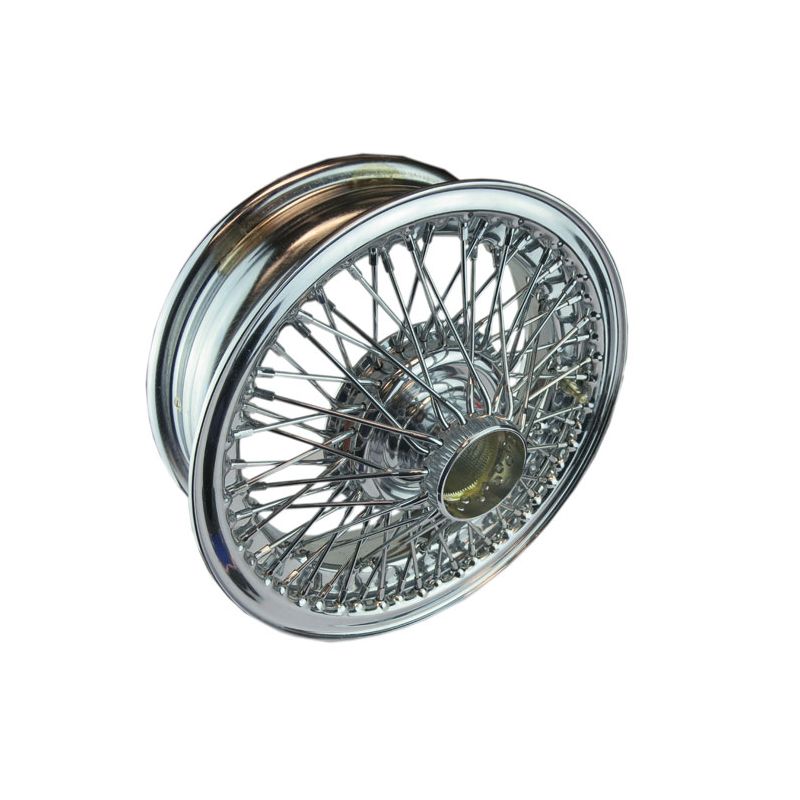 WIRE WHEEL (CHROME)  JAGUAR MK2, V8, E-TYPE S1, S-TYPE - XW455C/2