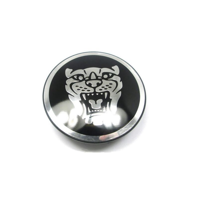 WHEEL BADGE (BLACK):  XF, XK, X350, X-TYPE