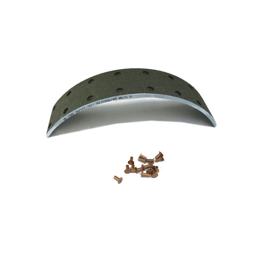 BRAKE LININGS SET (16 RIVETS):  XK120 EARLY