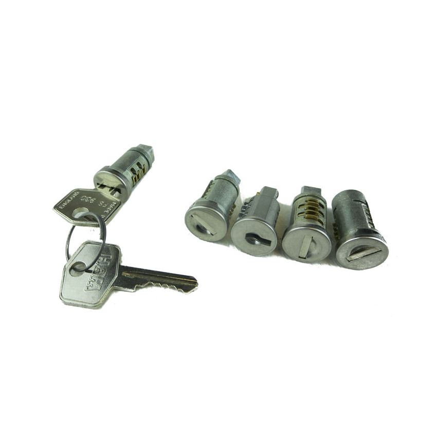 LOCK BARRELS SET (5):  XK140 FHC, XK150 ALL