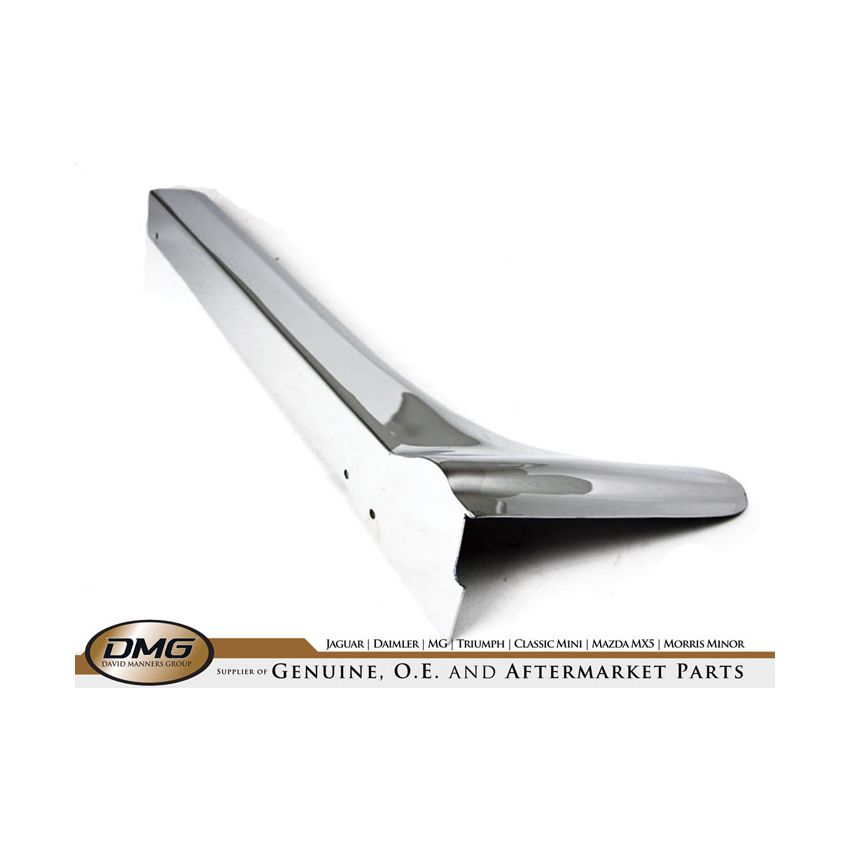 RH A-POST CHROME FINISHER:  E-TYPE V12 S3 DHC